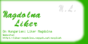 magdolna liker business card